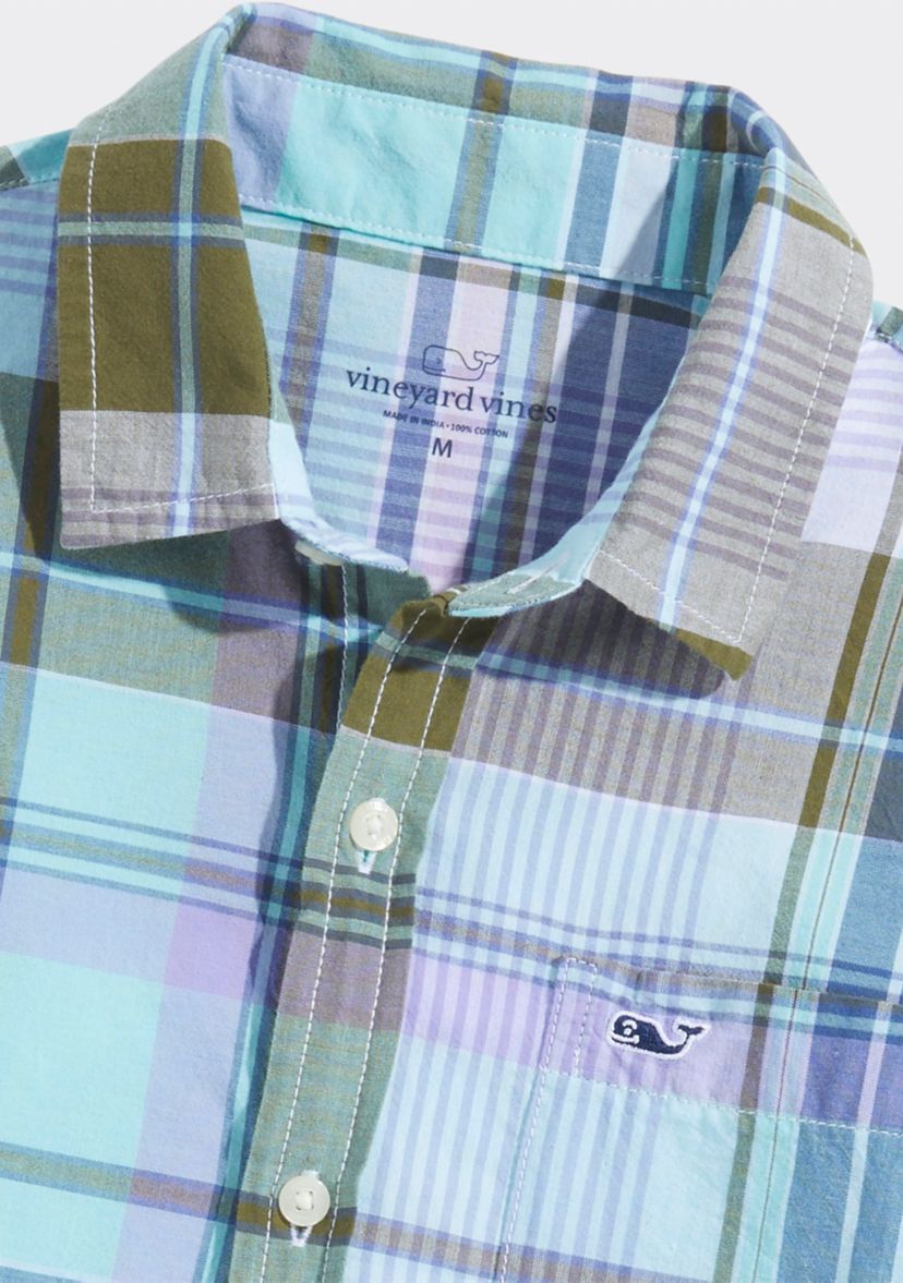 Boys 8-20 Short Sleeve Madras Plaid Shirt 