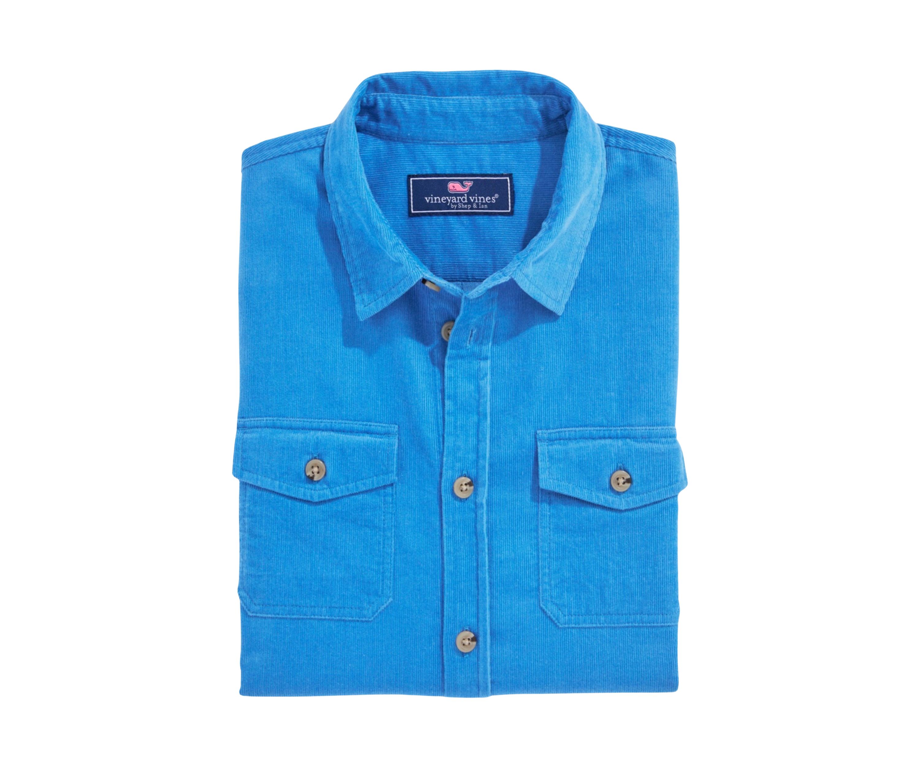 Boys 8-20 Fine Whale Corduroy Button Up Shirt 