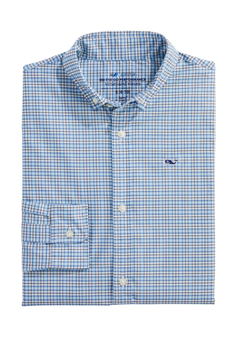 Boys 8-20 Long Sleeve Plaid Dress Shirt 