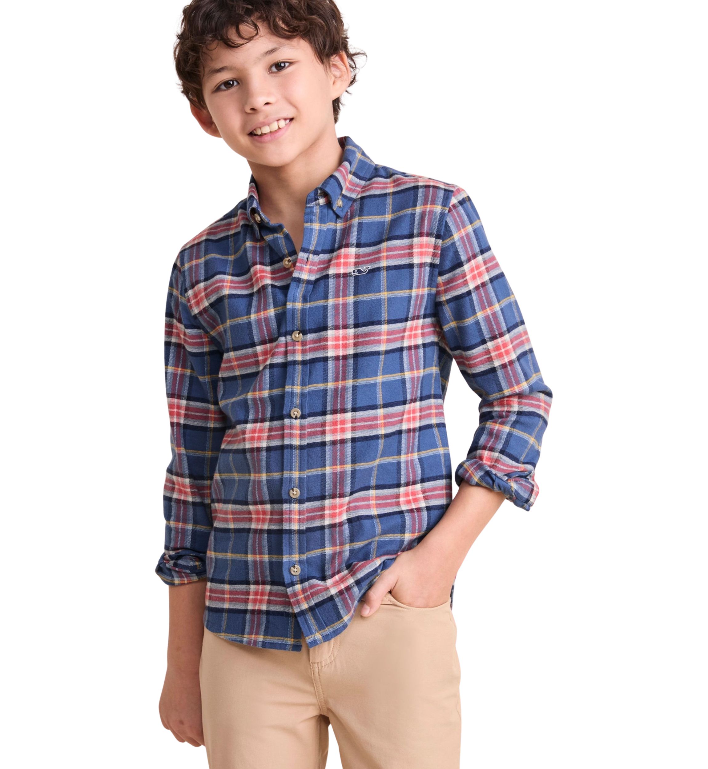 Boys 8-20 Brushed Flannel Shirt
