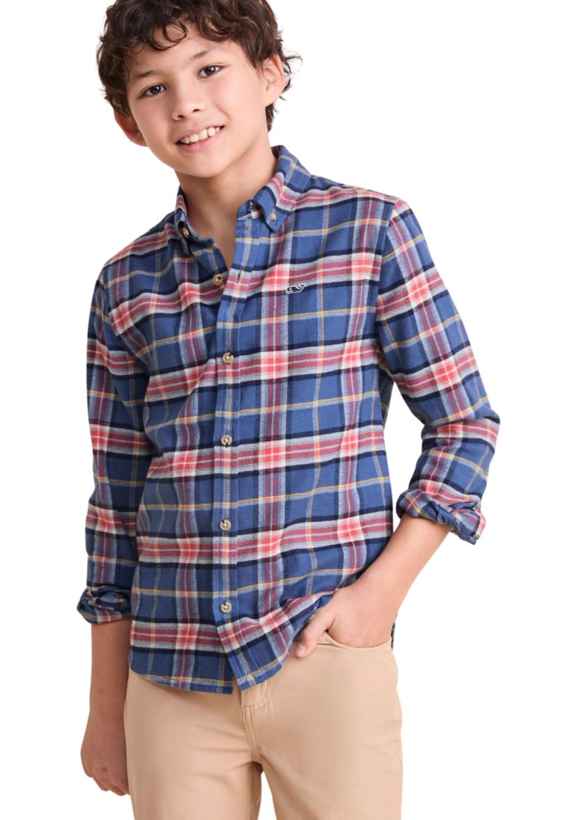 Boys 8-20 Brushed Flannel Shirt