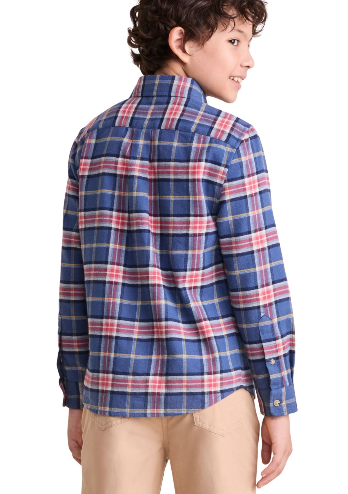 Boys 8-20 Brushed Flannel Shirt