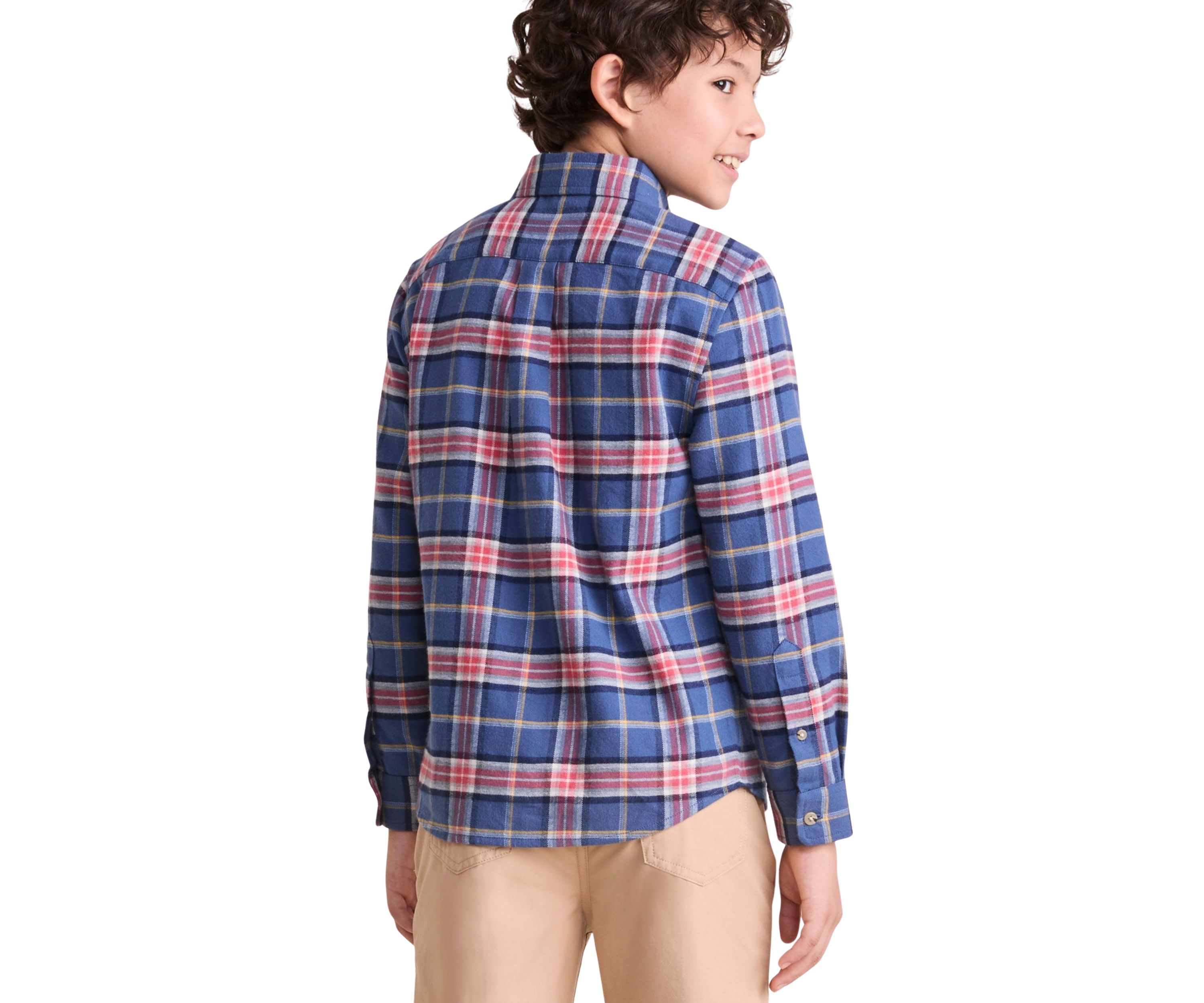 Boys 8-20 Brushed Flannel Shirt