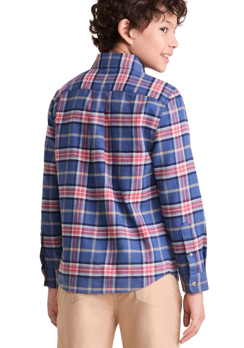Boys 8-20 Brushed Flannel Shirt