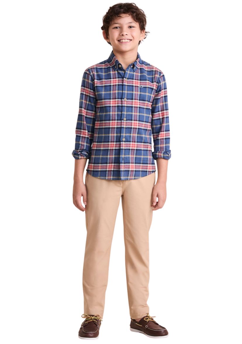 Boys 8-20 Brushed Flannel Shirt
