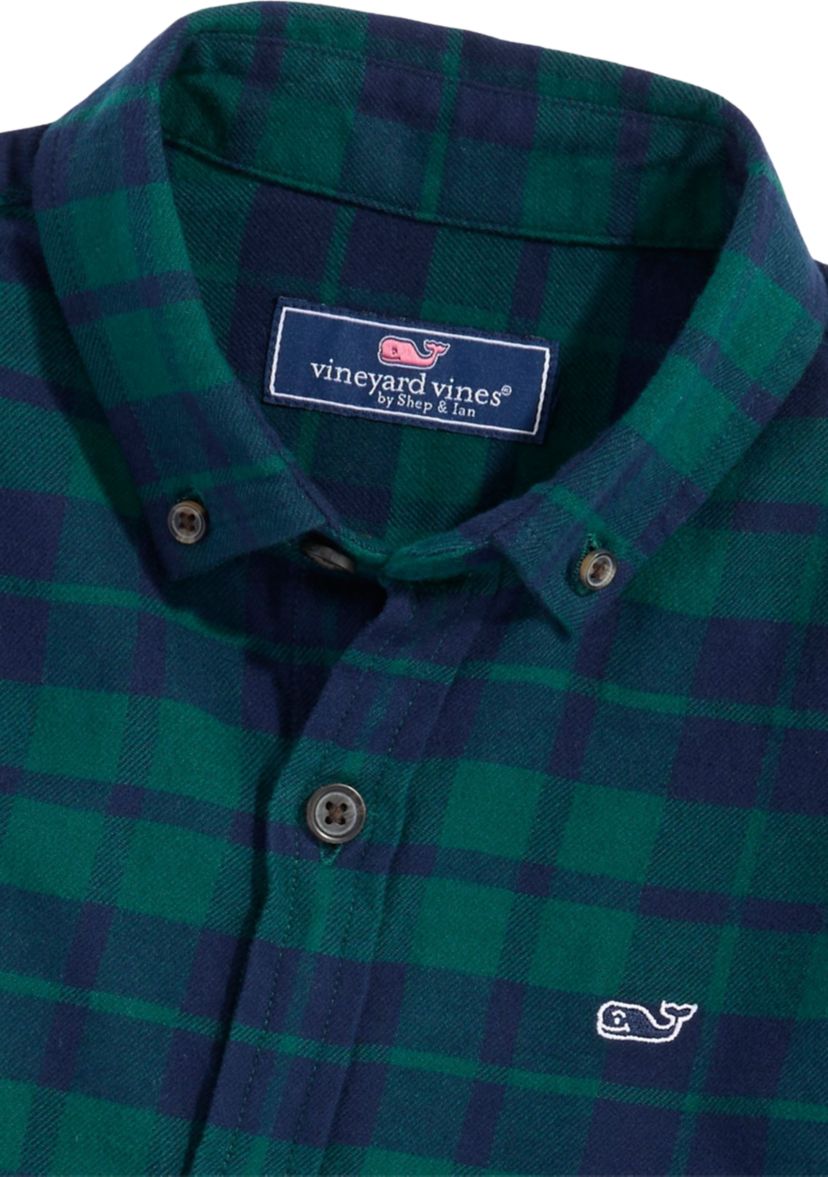 Boys 8-20 Plaid Printed Flannel Shirt