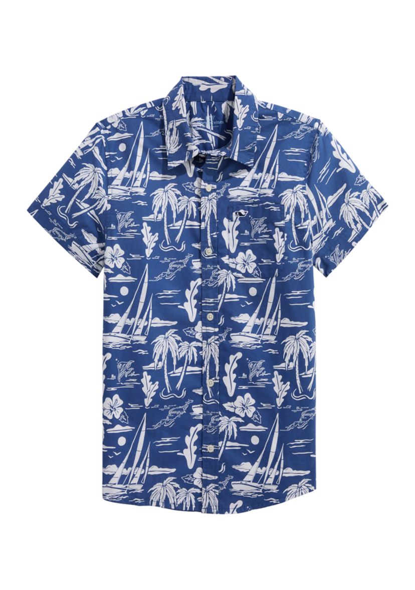Boys 8-20 Island Floral Shirt