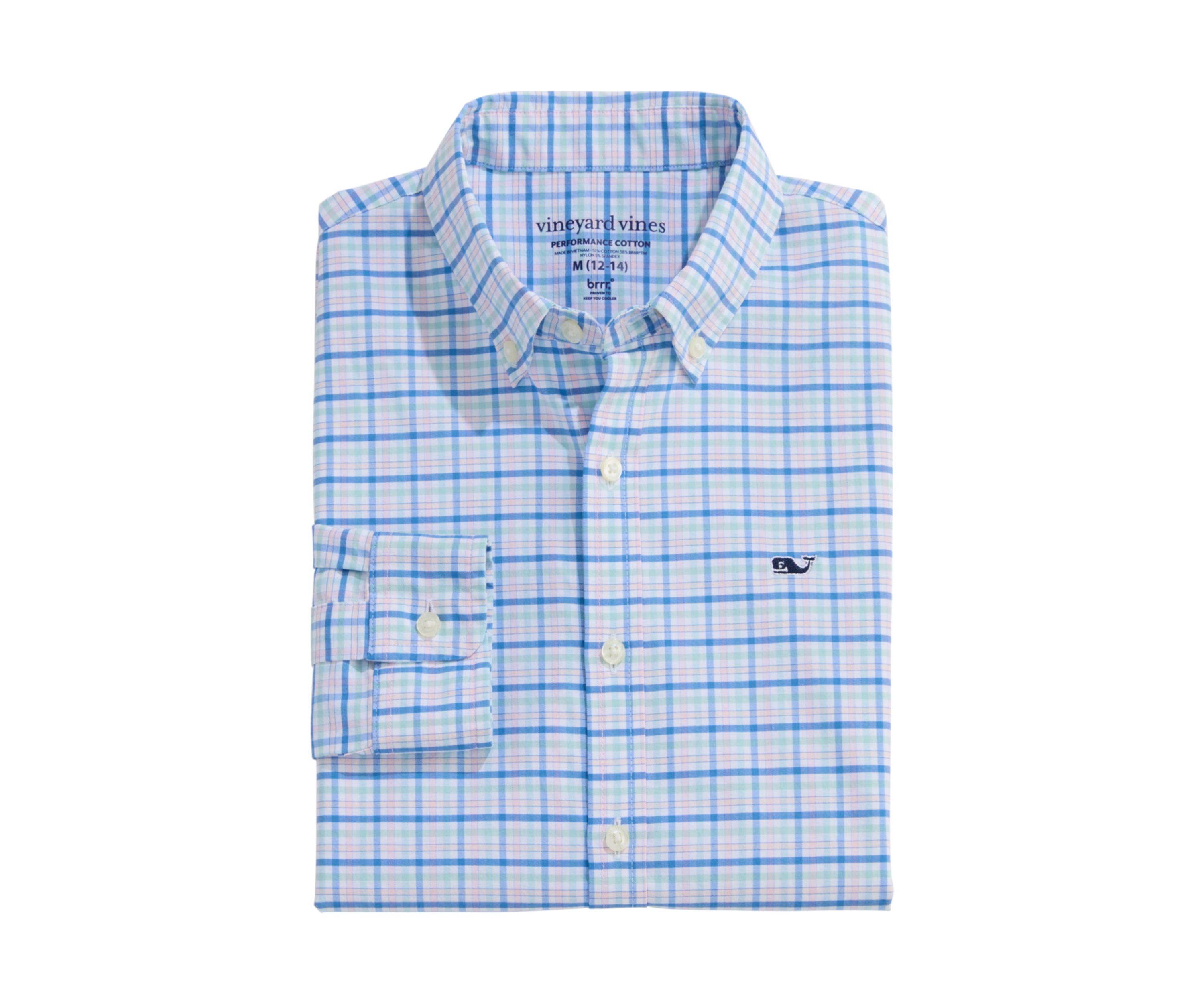 Boys 8-20 Tattersall On the Go Brrr Cooling Shirt