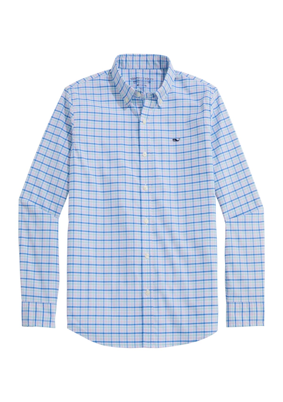 Boys 8-20 Tattersall On the Go Brrr Cooling Shirt