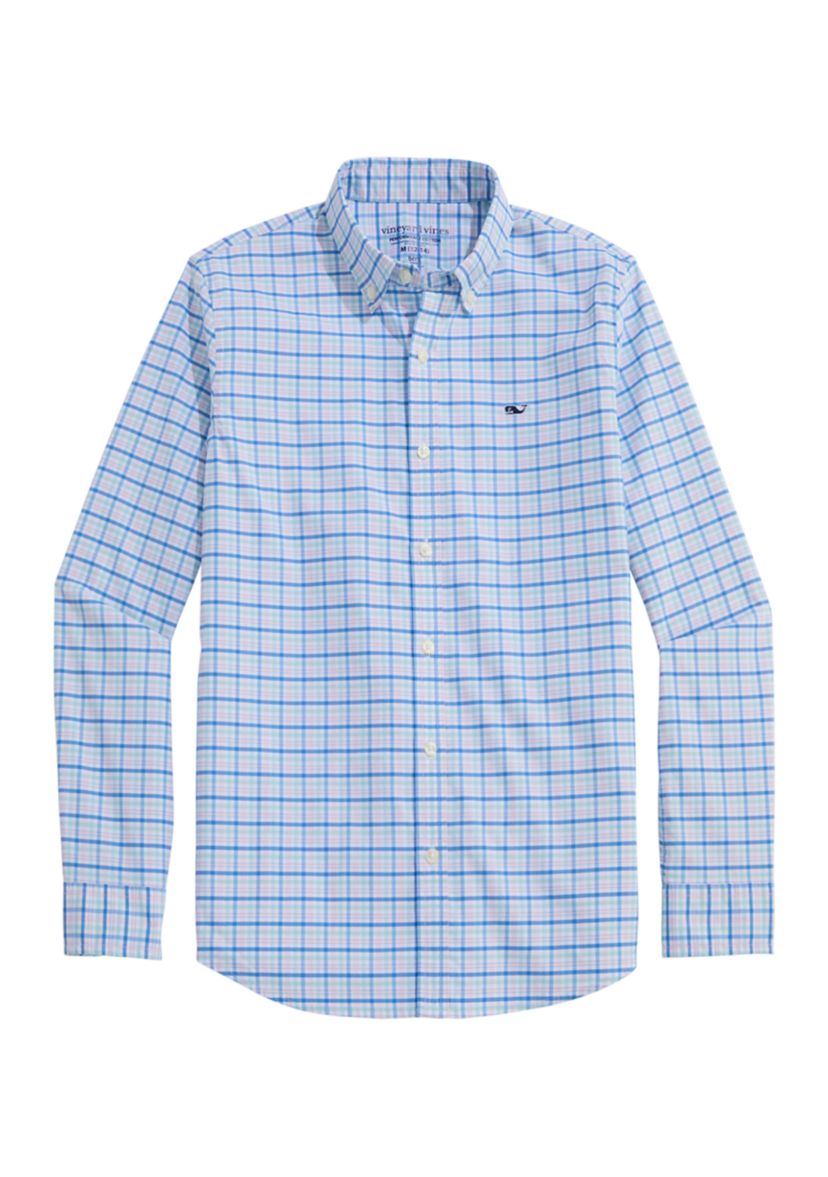 Boys 8-20 Tattersall On the Go Brrr Cooling Shirt