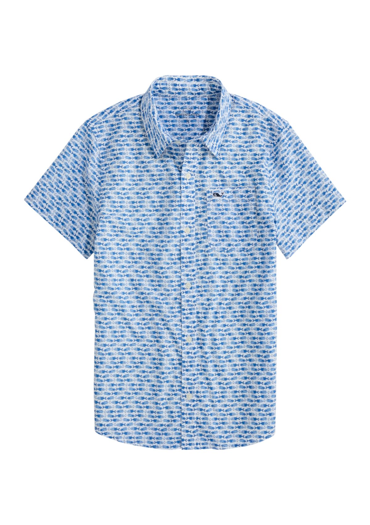 Boys 8-20 Printed Short Sleeve Shirt