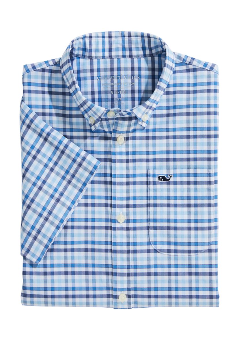 Boys 8-20 Short Sleeve Printed Button Up Shirt 