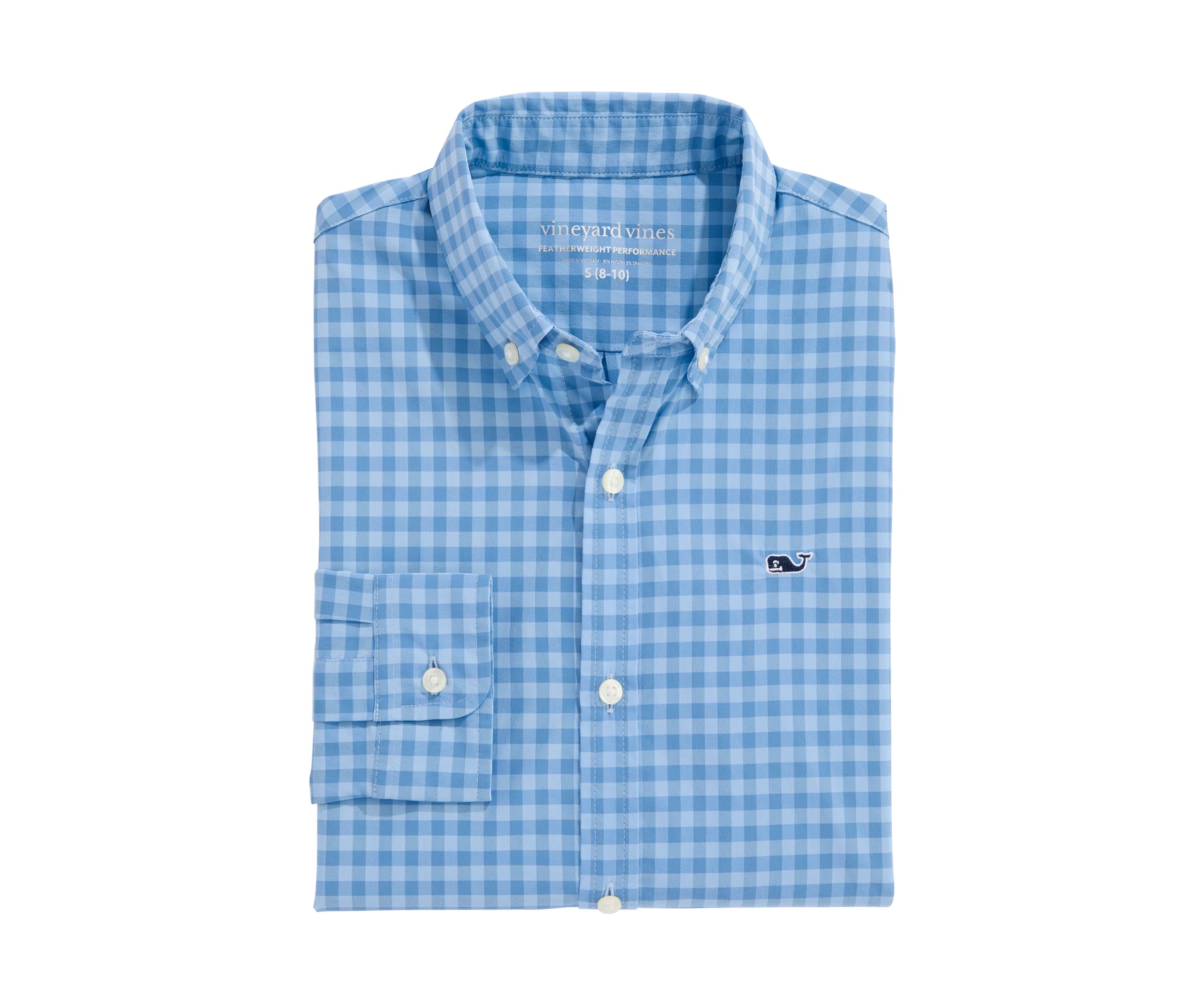 Boys 8-20 Topsail Gingham Shirt