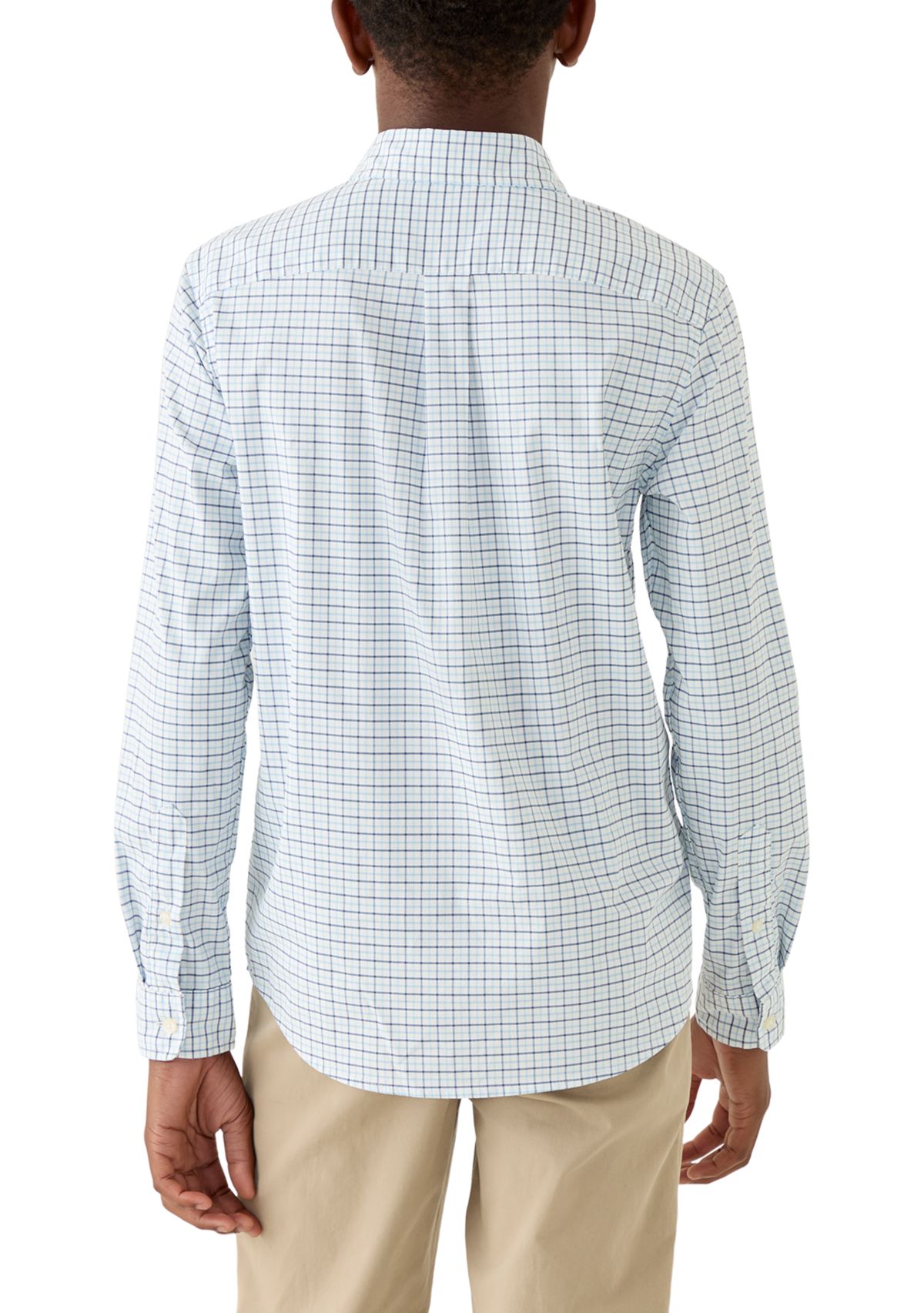 Boys 8-20 Wauwinet Tattersall Performance Cotton Shirt