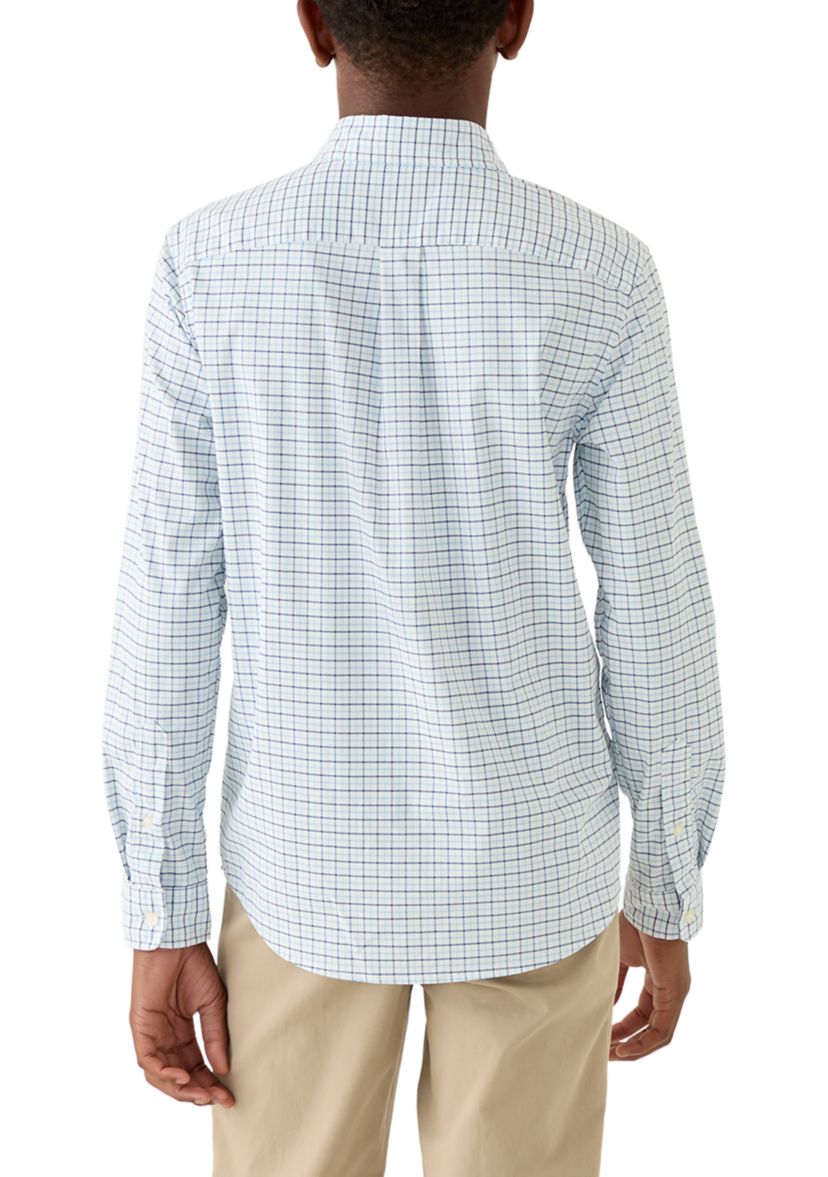 Boys 8-20 Wauwinet Tattersall Performance Cotton Shirt