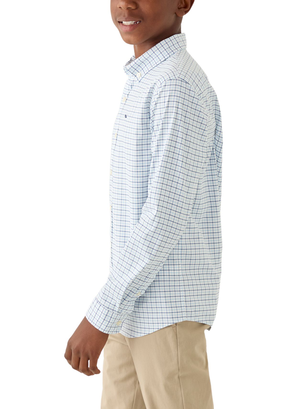 Boys 8-20 Wauwinet Tattersall Performance Cotton Shirt