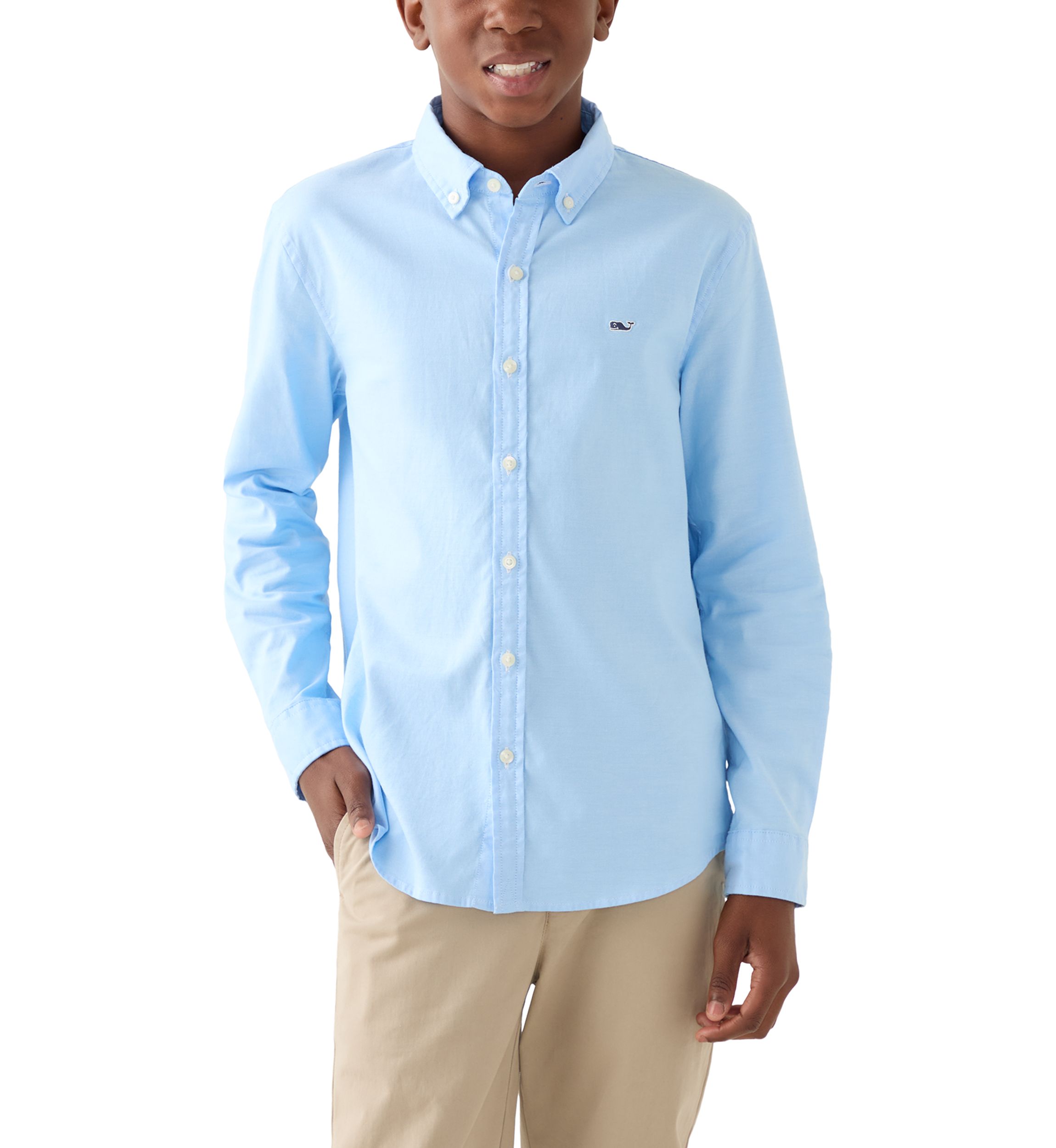 Boys 8-20 Seawall Solid Oxford Woven Shirt