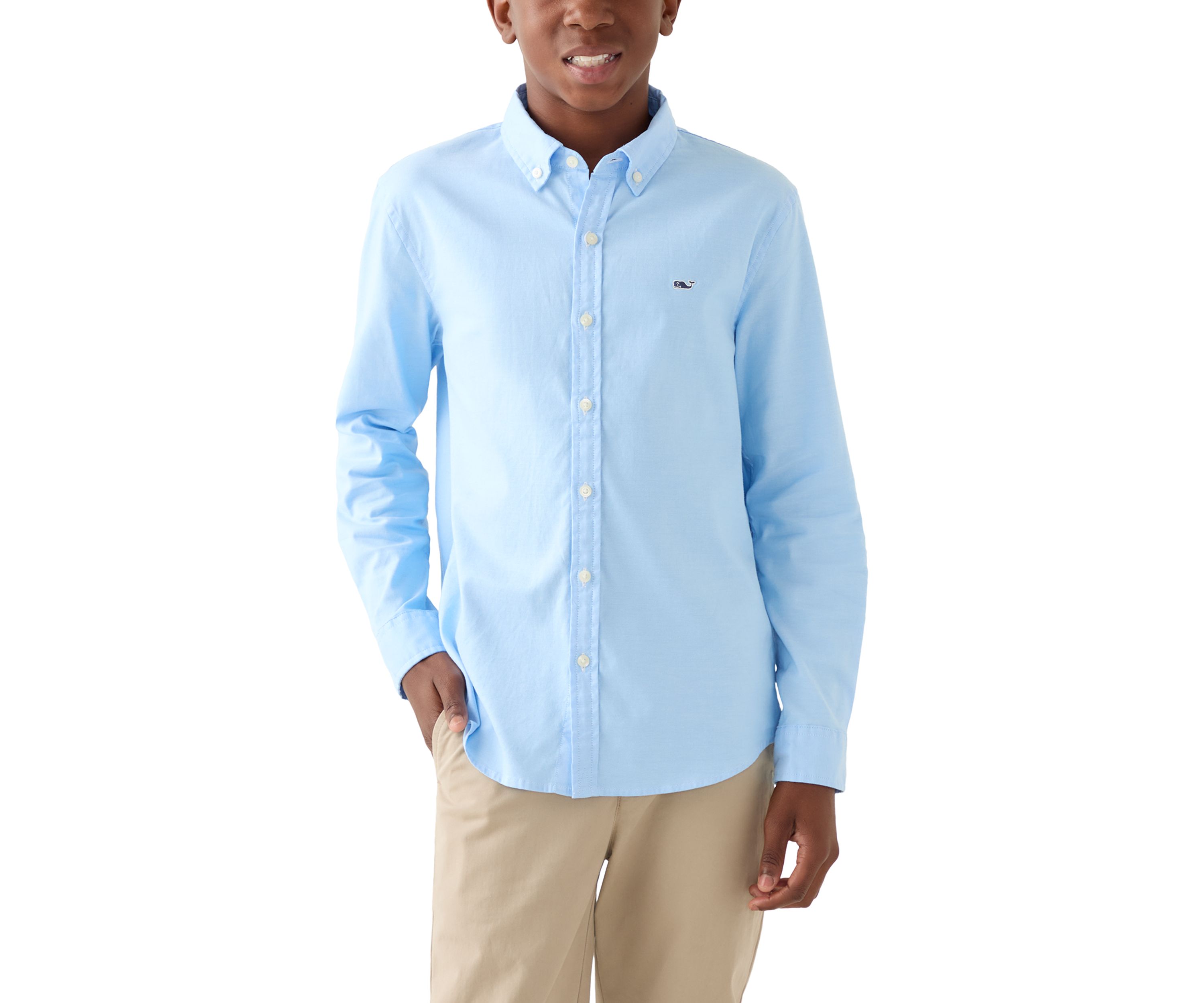 Boys 8-20 Seawall Solid Oxford Woven Shirt
