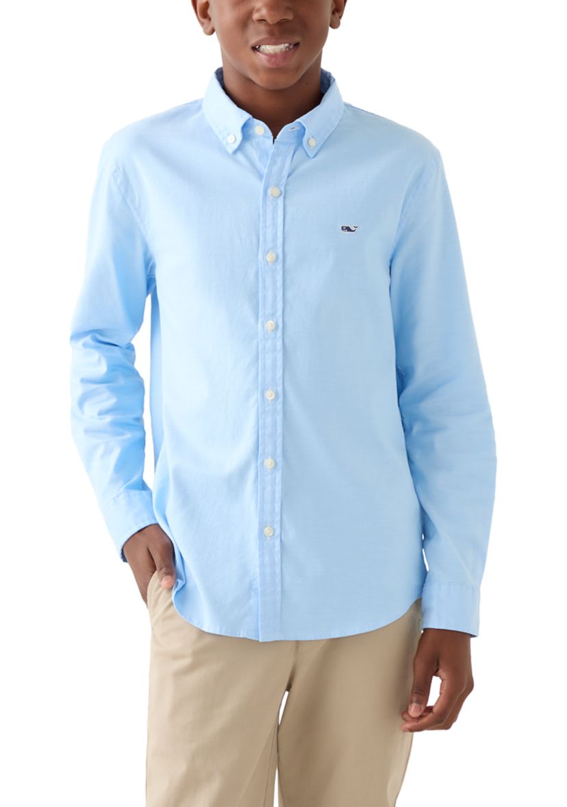 Boys 8-20 Seawall Solid Oxford Woven Shirt