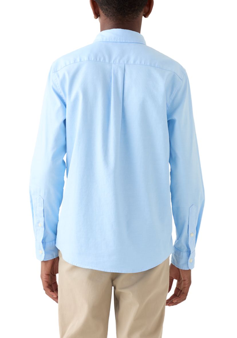 Boys 8-20 Seawall Solid Oxford Woven Shirt