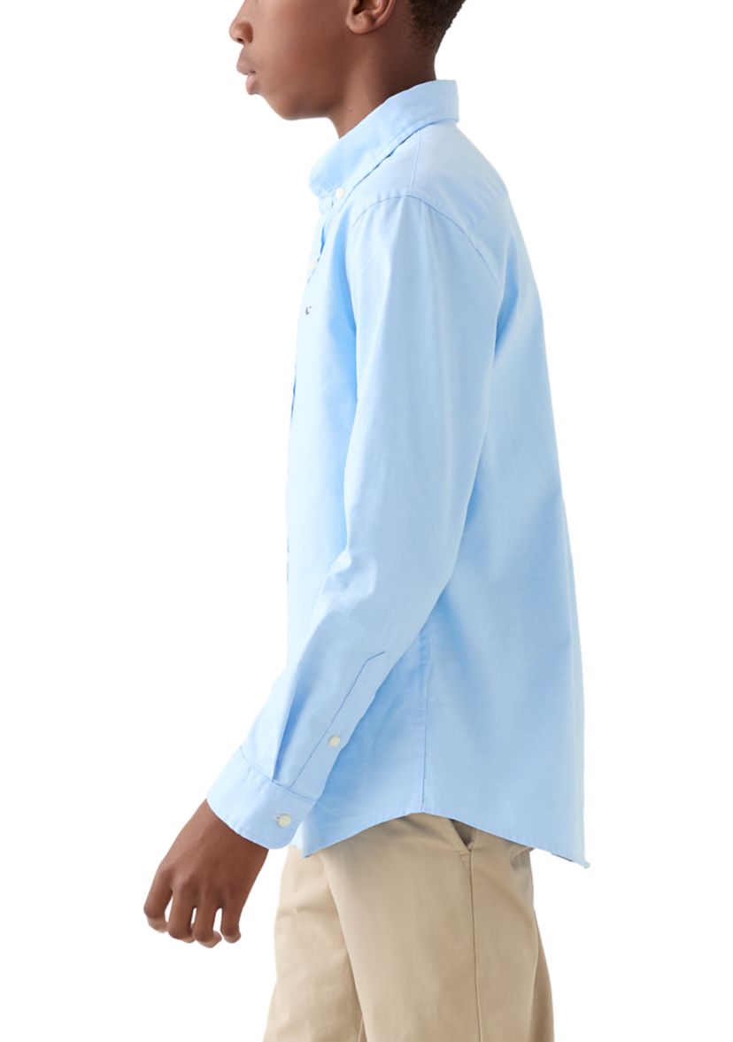 Boys 8-20 Seawall Solid Oxford Woven Shirt