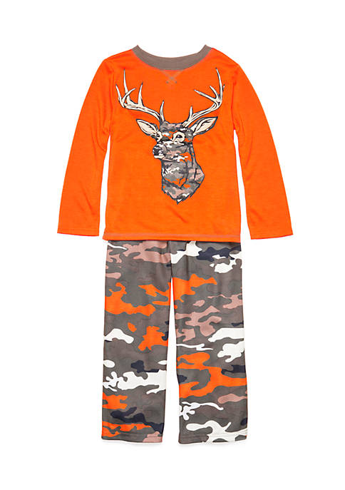 J. Khaki® Camo Deer Top and Pants 2-Piece Pajama Set Boys 4-20 | belk