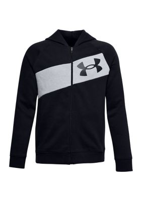 boys under armour zip up hoodie