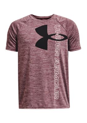 Under Armour Boys 8-20 Tech Split Logo T-Shirt, Small -  0196884242121