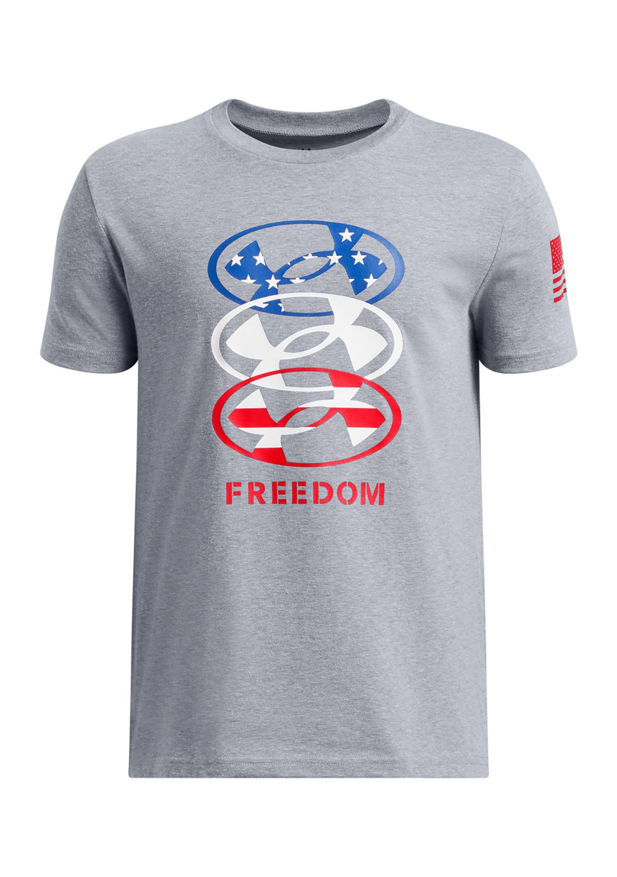 Boys 8-20 UA Freedom Stacked Logo Short Sleeve T-Shirt
