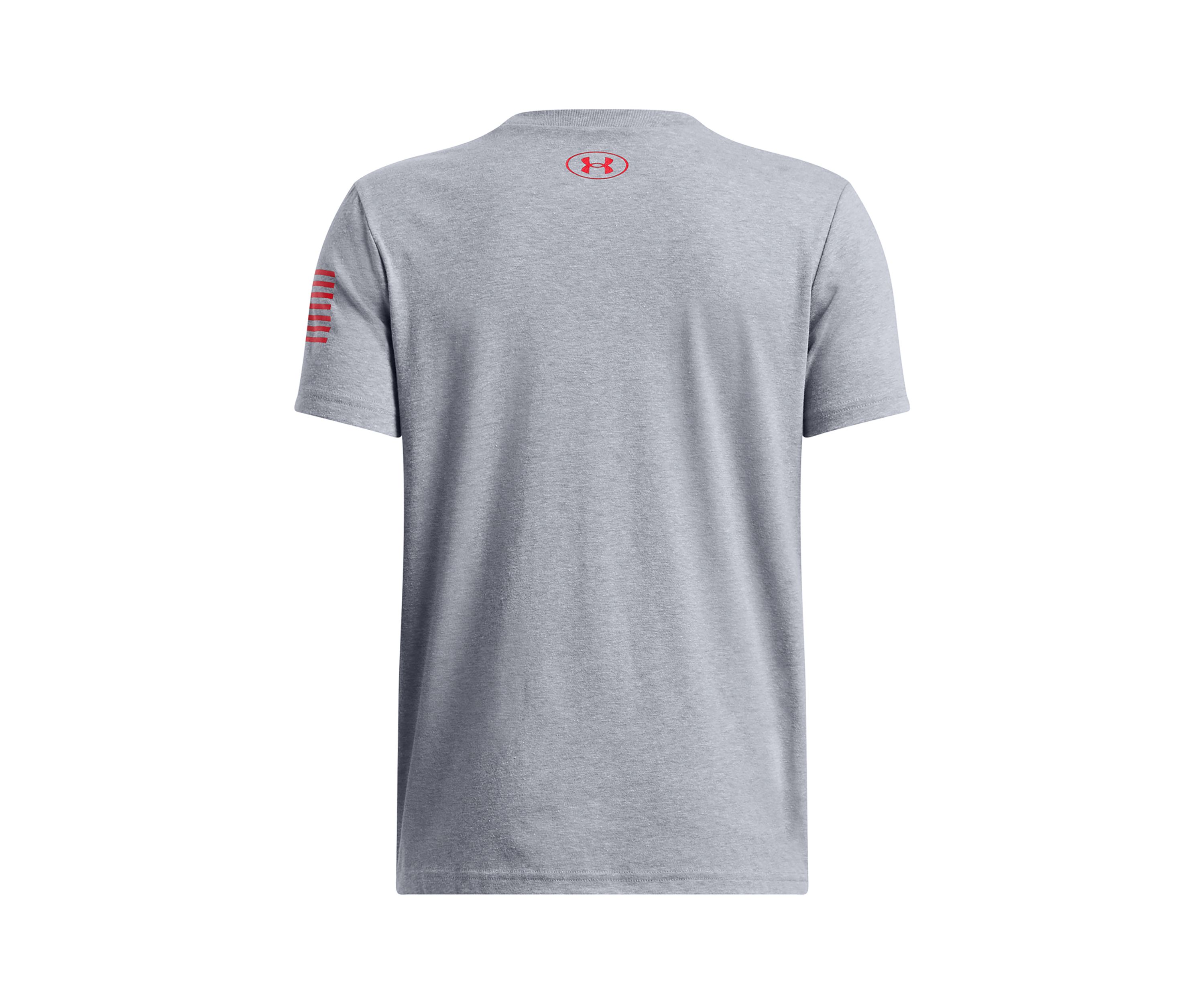 Boys 8-20 UA Freedom Stacked Logo Short Sleeve T-Shirt