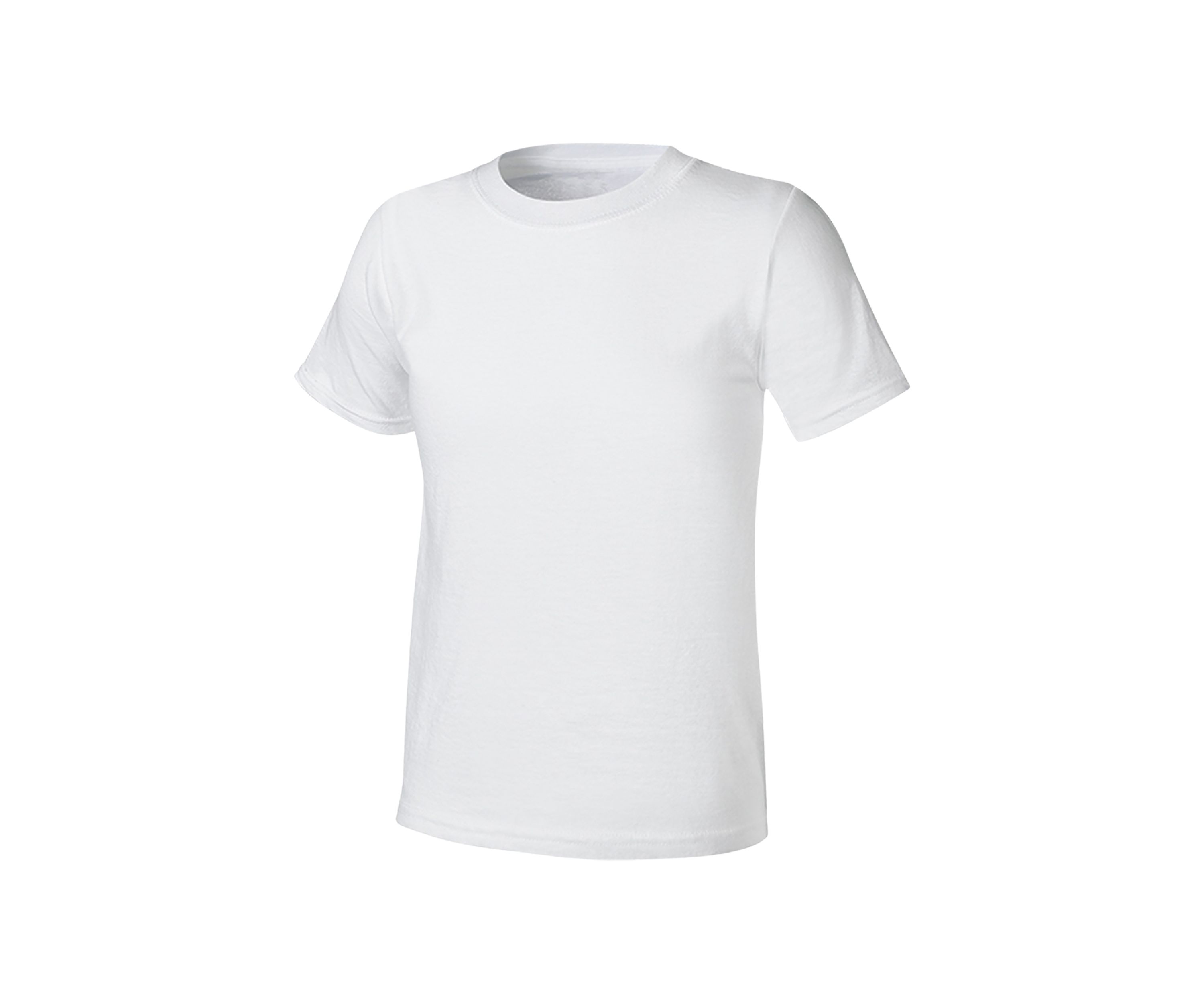 Boys Set of 5 White Crew Neck Undershirts 