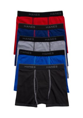 Hanes Boys Set of 5 Boxer Briefs, Toddler (S)