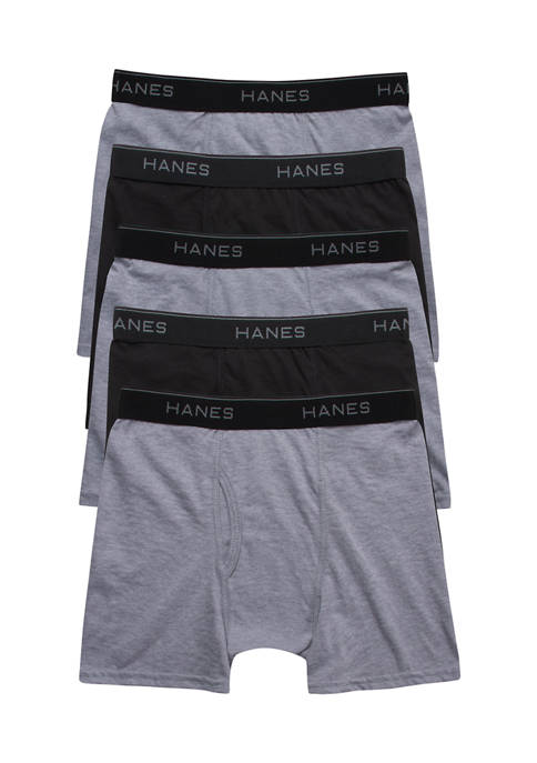 Hanes® Boys 4-7 Set of 5 Boxer Briefs