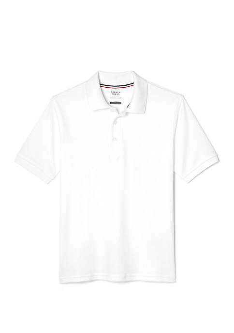 French Toast Boys Short Sleeve Interlock Polo Shirt
