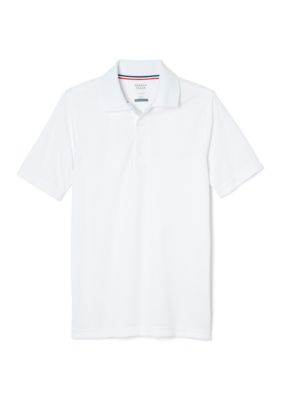 French Toast Boys Short Sleeve Stretch Moisture Wicking Polo Shirt