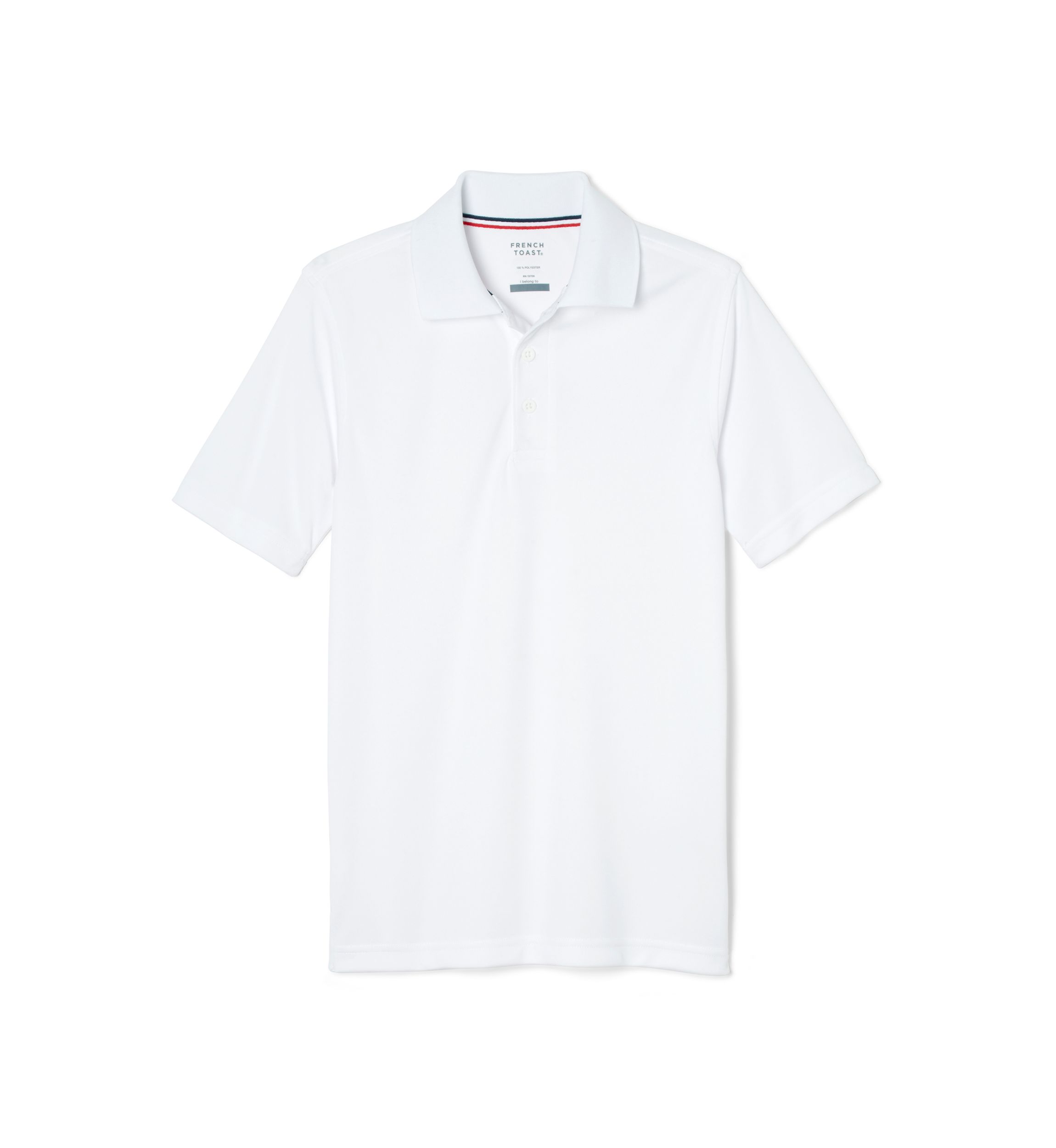 Boys Short Sleeve Stretch Moisture Wicking Polo Shirt