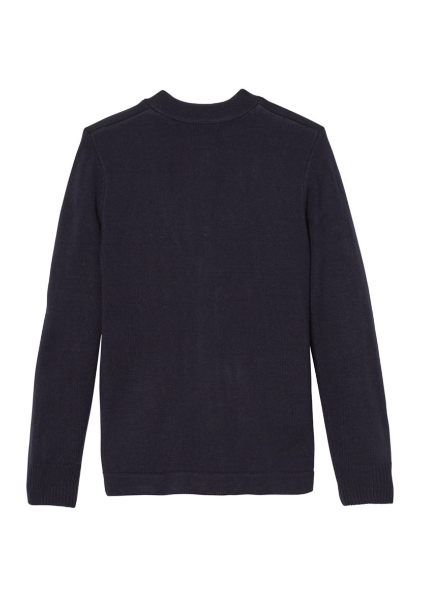 Boys Anti Pill V-Neck Cardigan Sweater