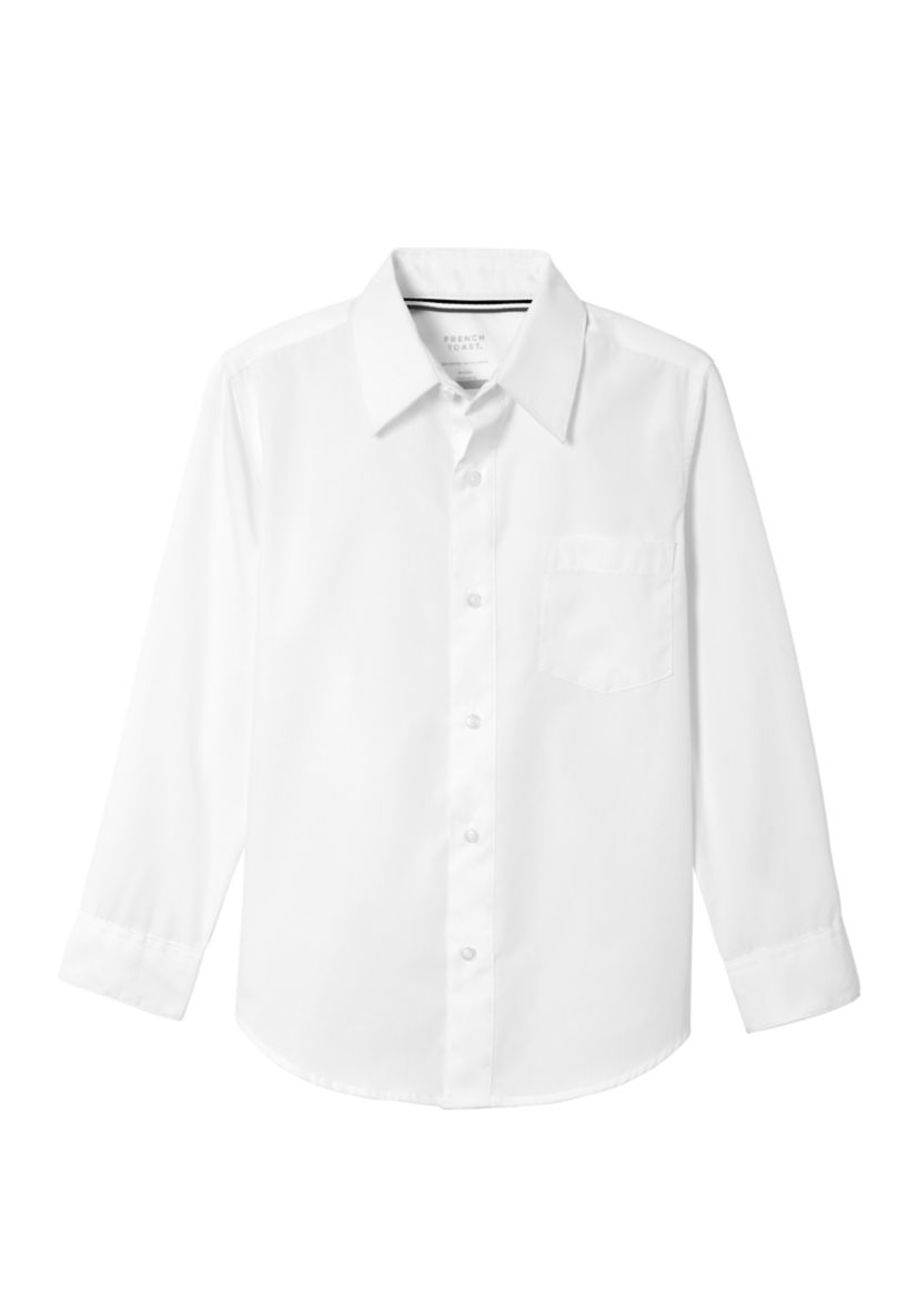  Boys Long Sleeve Classic Dress Shirt