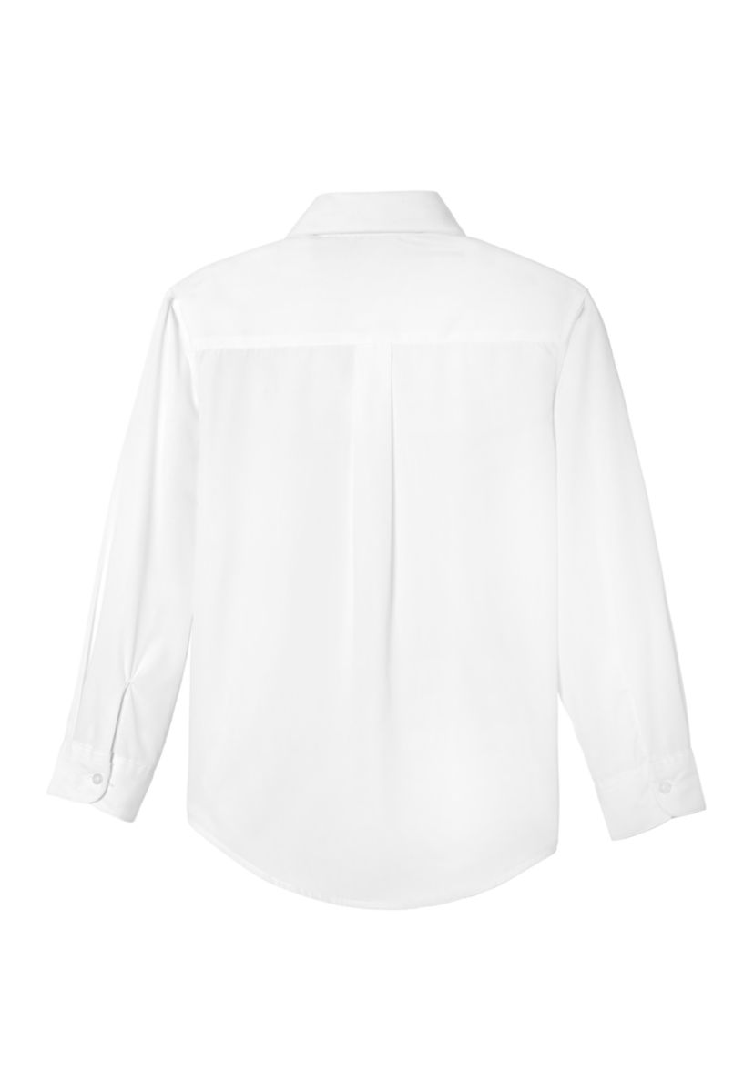  Boys Long Sleeve Classic Dress Shirt