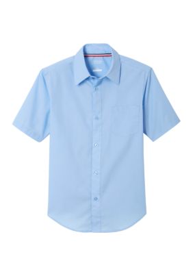 Boys Short Sleeve Classic Dress Shirt