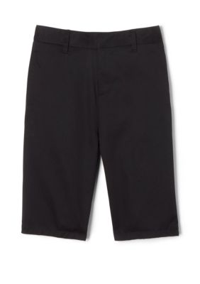 Boys 8-20 Adjustable Waist Twill Flat Front Shorts