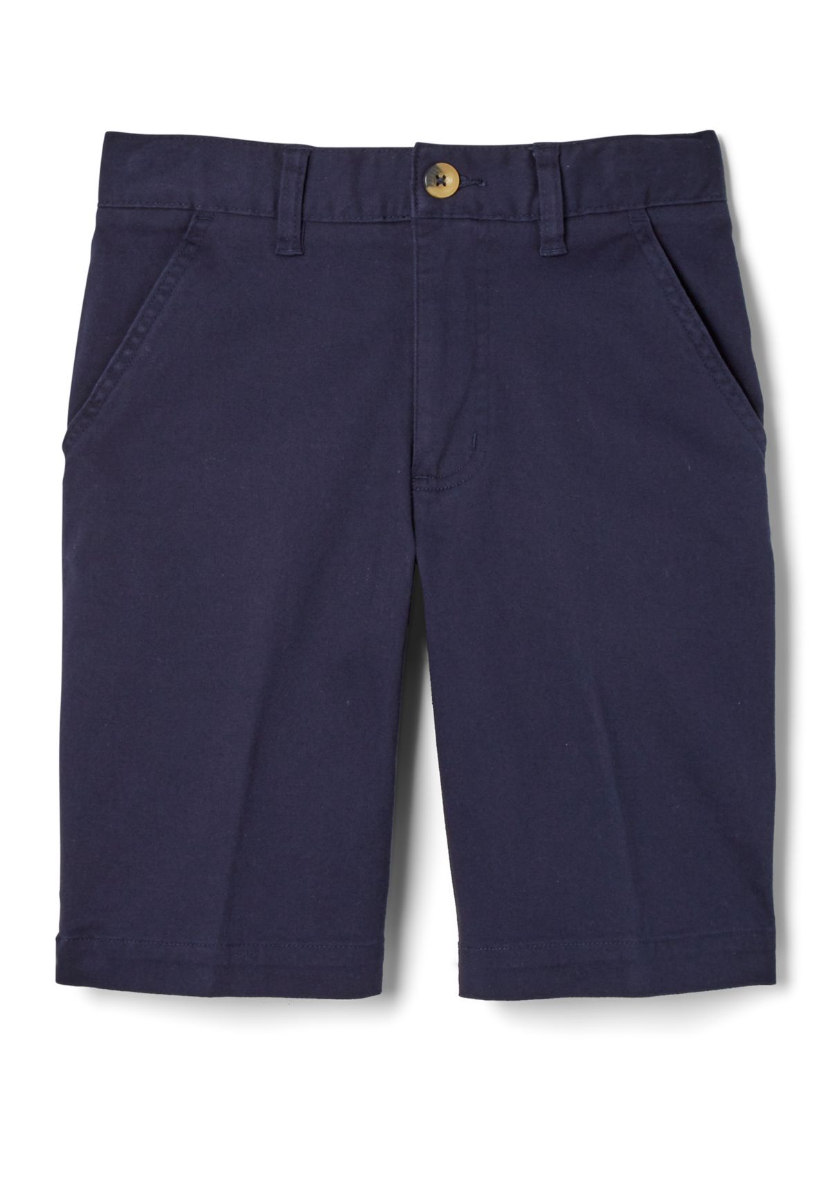 Boys 8-20 Adjustable Waist Stretch Twill Flat Front Shorts