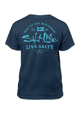 Salt Life Boys' Capture The Flag Youth Short Sleeve Classic Fit Shirt