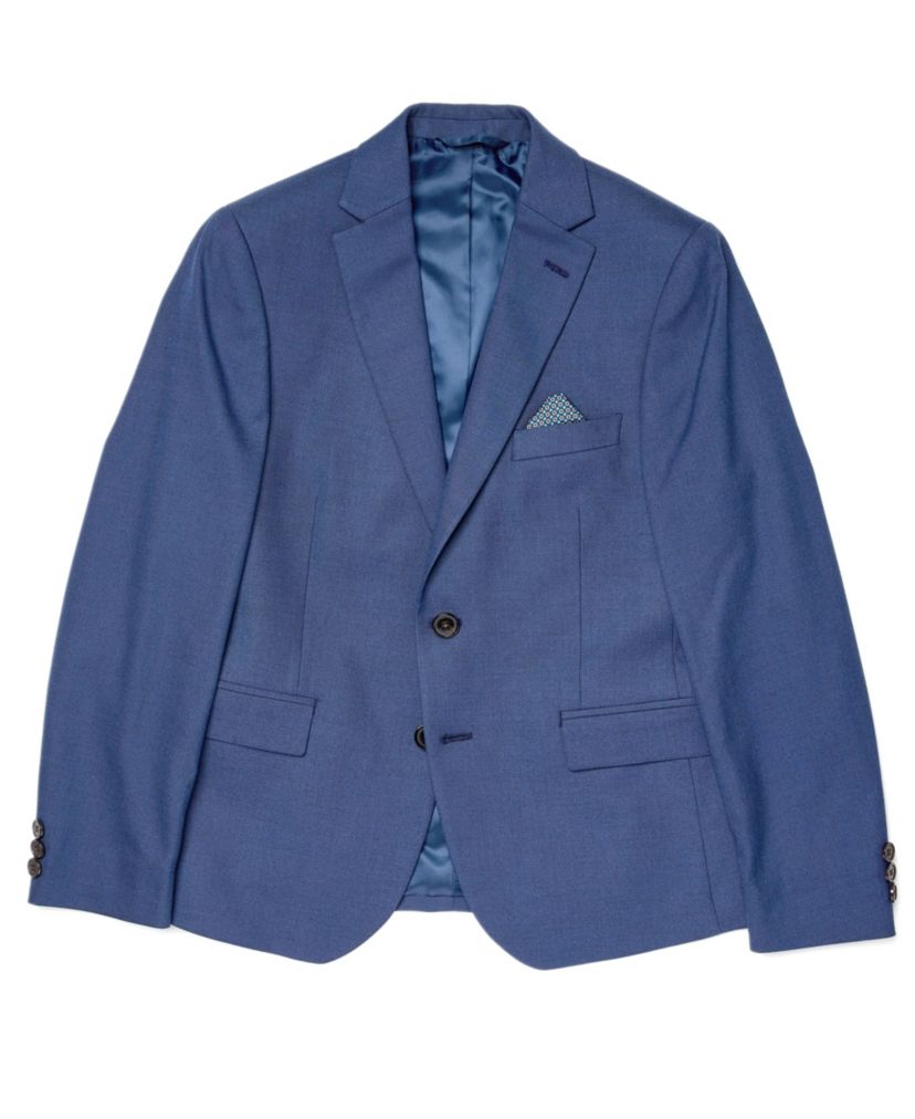 single breasted-2Btn-Front Boys Flap pockets-side vent, fully lined