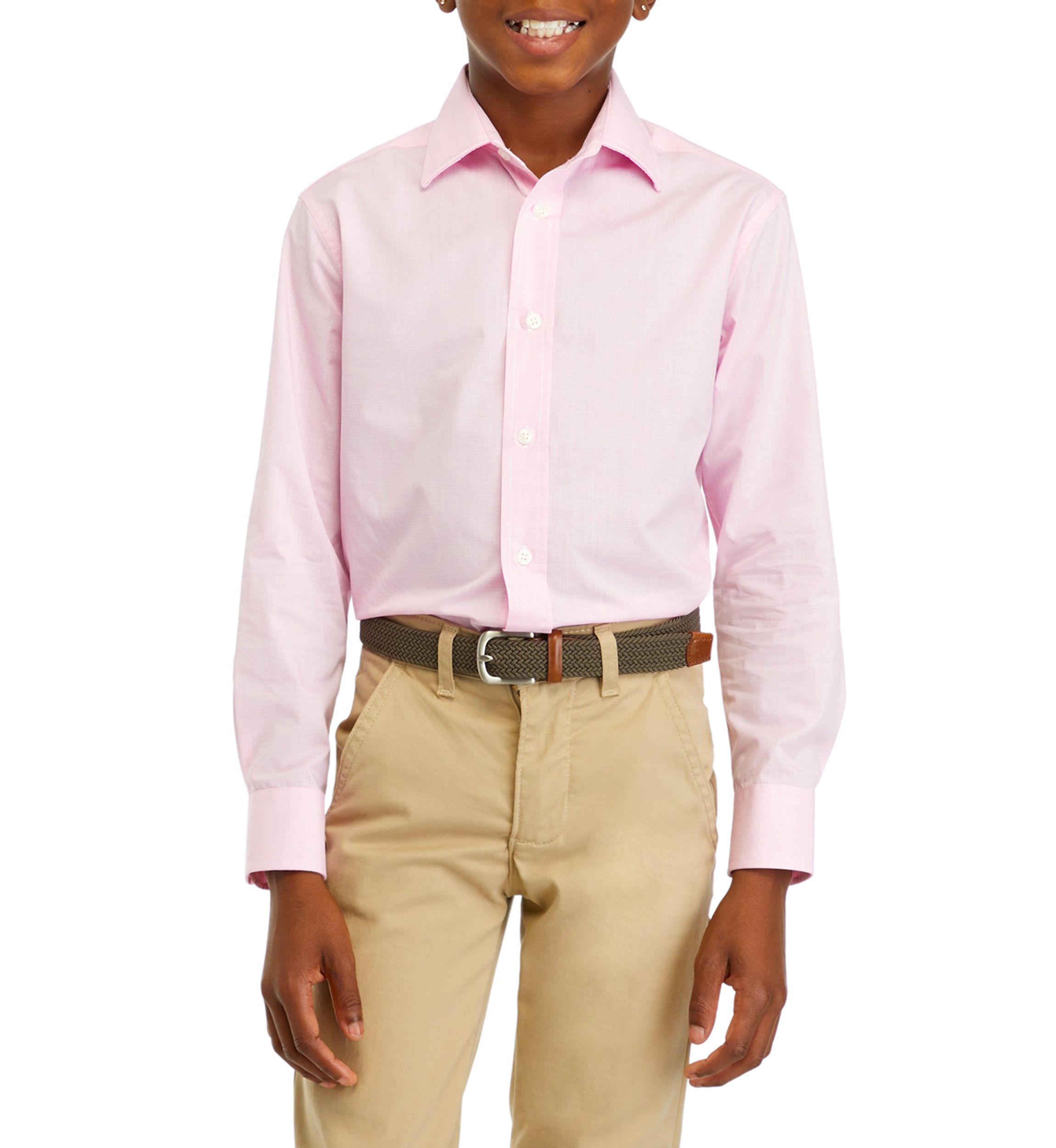 Boys 8-20 Solid Dress Shirt