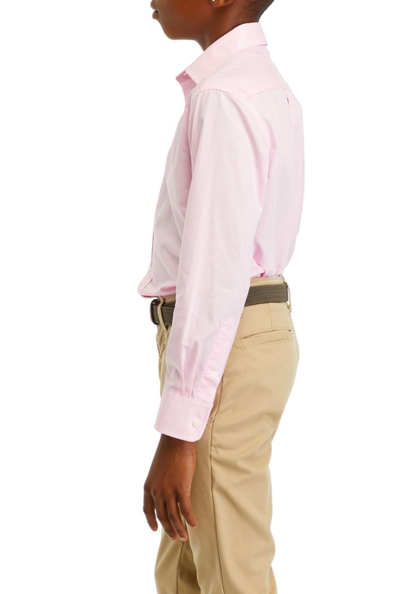 Boys 8-20 Solid Dress Shirt