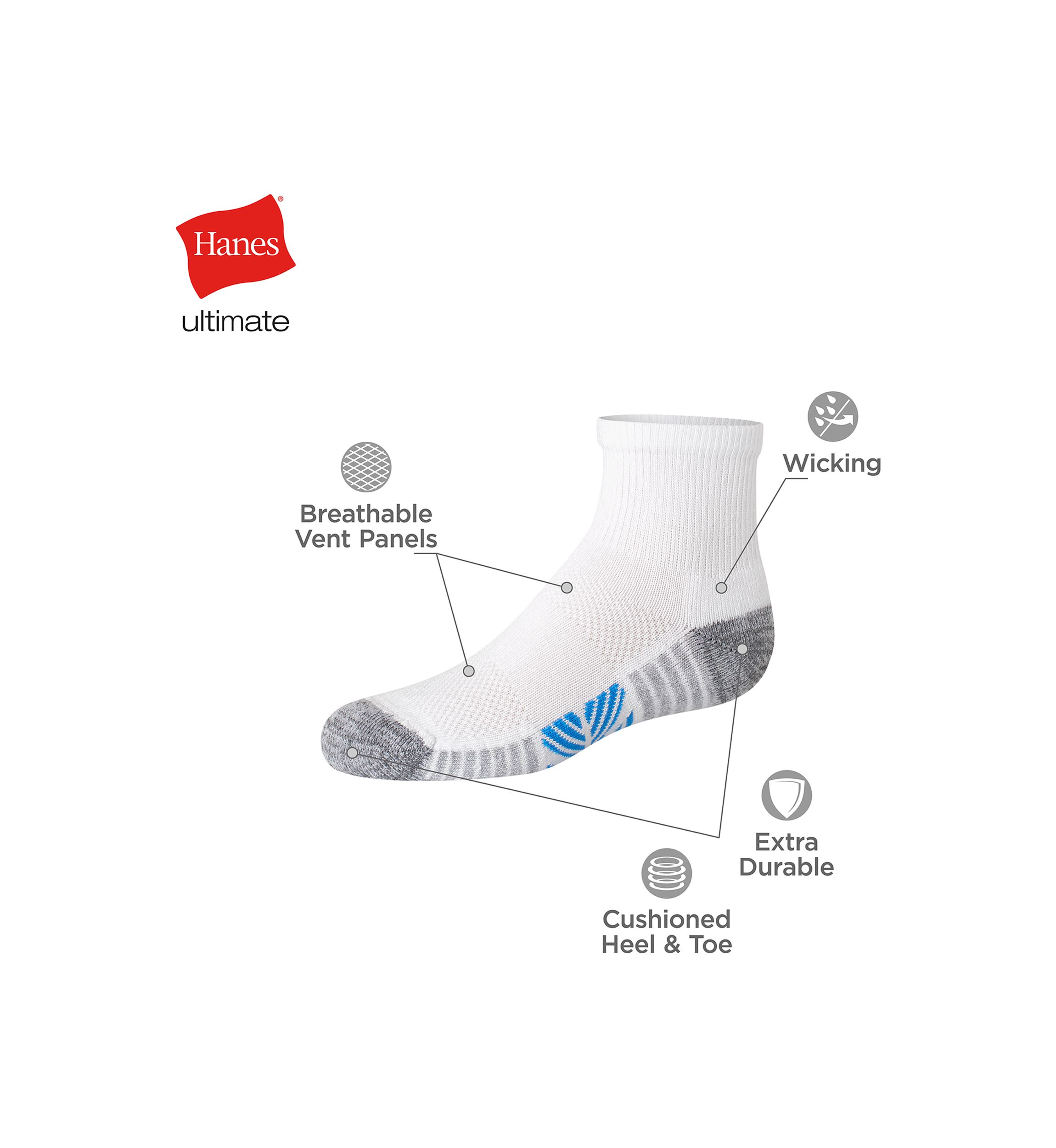 Ultimate Cool Comfort Socks - 10 Pack