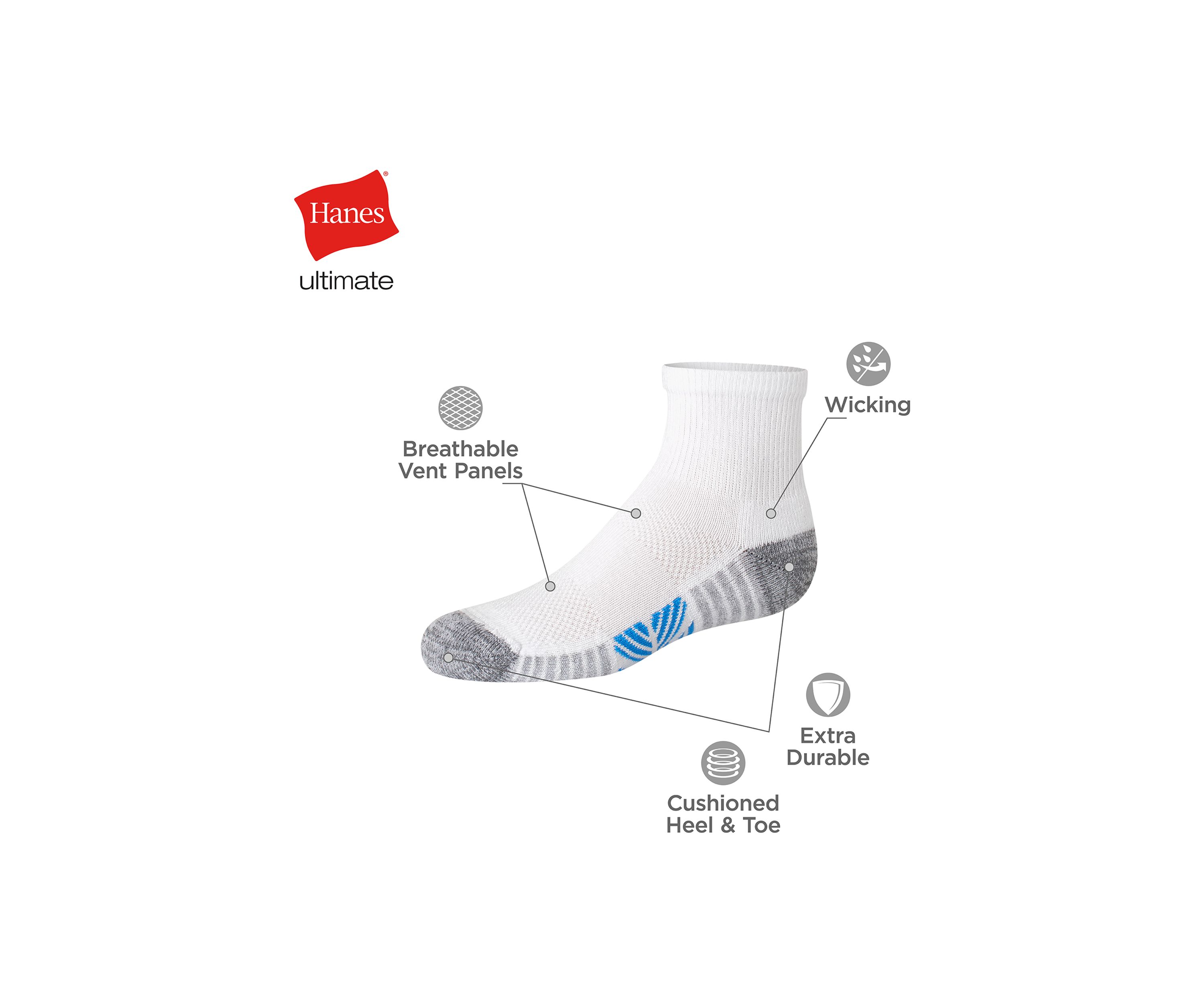 Ultimate Cool Comfort Socks - 10 Pack