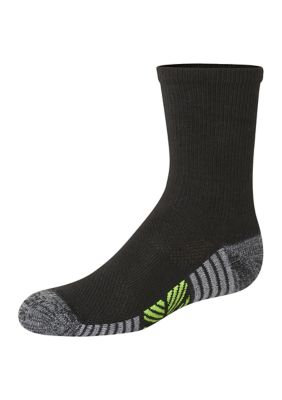 Hanes Kids Ultimate Cool Comfort Socks - 10 Pack, Black, Large