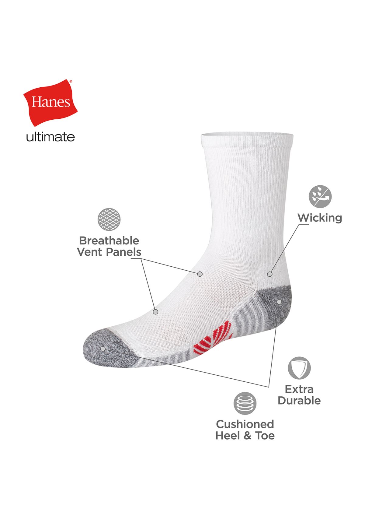 Ultimate Cool Comfort Socks - 10 Pack